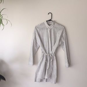 Madewell Sample Sale Windowpane Tunic Dress